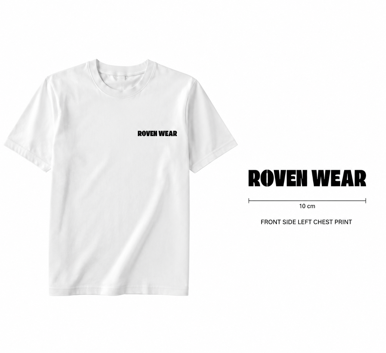 Mens Cotton Sticker Printed T-Shirt