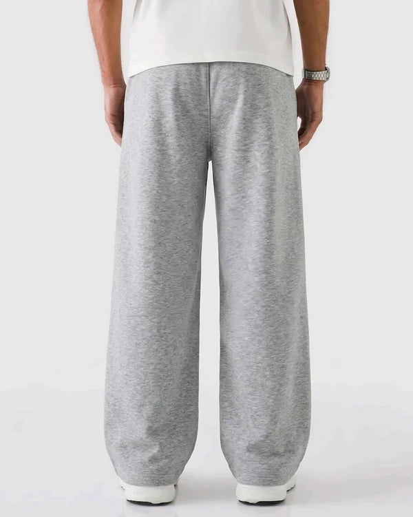 Grey Straight-Leg Baggy Trouser