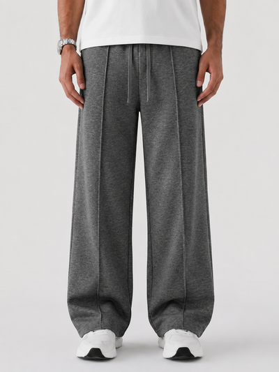 Charcoal Straight-Leg Baggy Trouser
