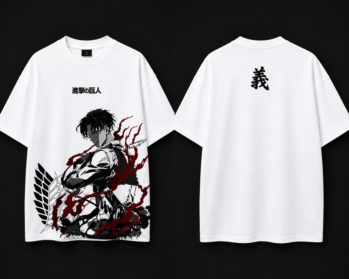 Roven Casual Graphic Oversize Tee-RW-WHITE
