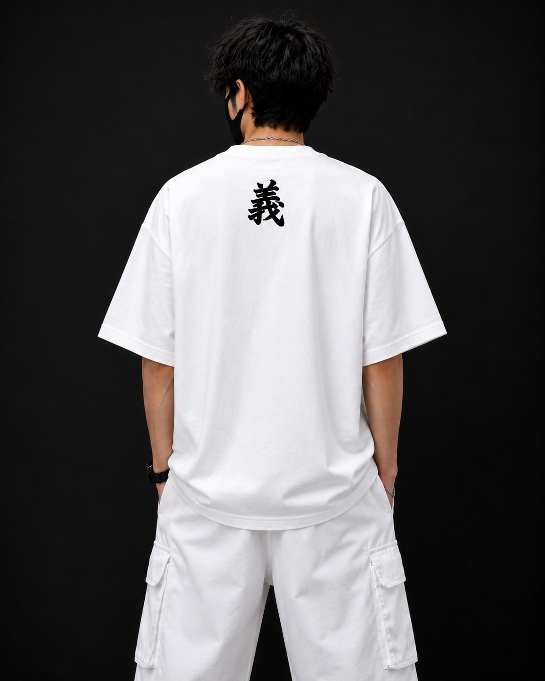 Roven Casual Graphic Oversize Tee-RW-WHITE