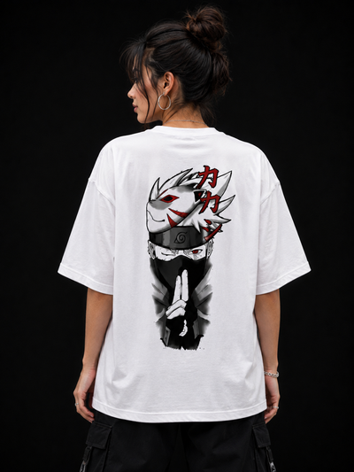 Roven Casual Graphic Oversize Tee-RW-WHITE
