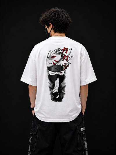 Roven Casual Graphic Oversize Tee-RW-WHITE