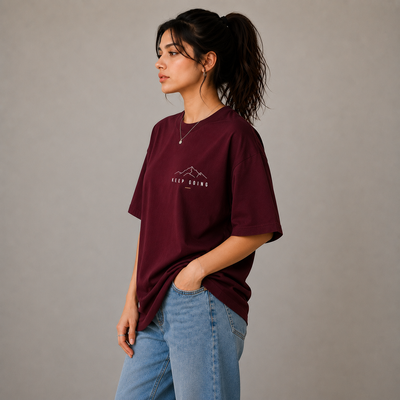 Roven: Casual Graphic Oversize Men's Tee-RW-MEH