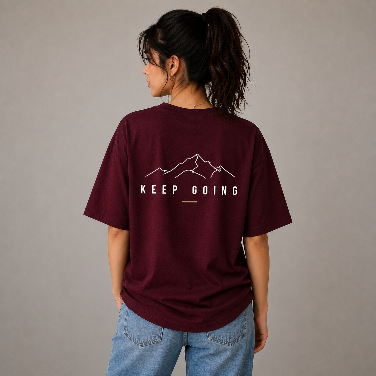 Roven: Casual Graphic Oversize Men's Tee-RW-MEH