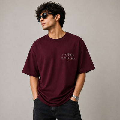 Roven: Casual Graphic Oversize Men's Tee-RW-MEH